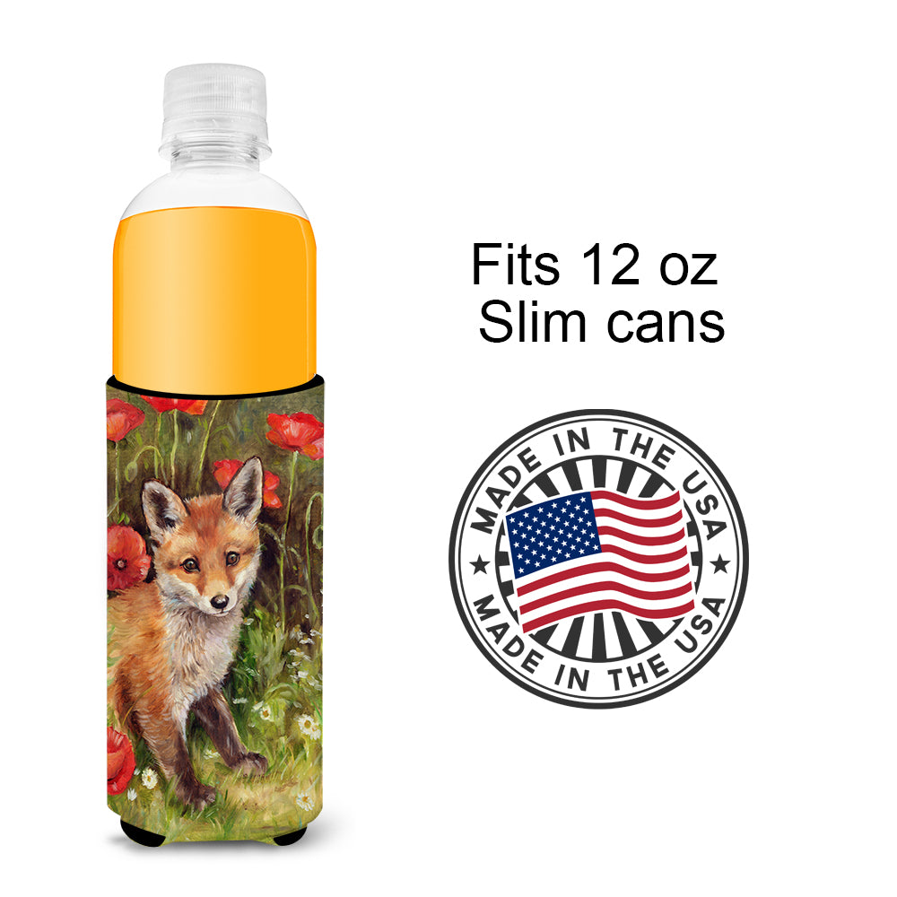 Fox Cub by Debbie Cook Ultra Beverage Insulators for slim cans CDCO0226MUK