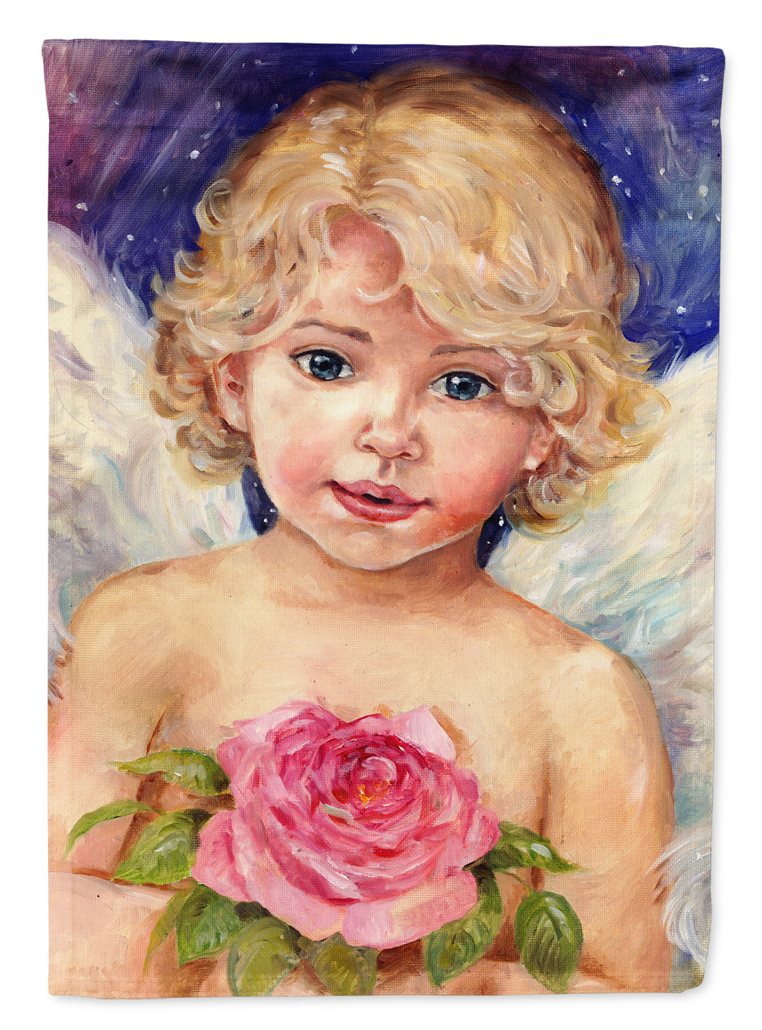 Little Angel by Debbie Cook Flag Canvas House Size CDCO0249CHF