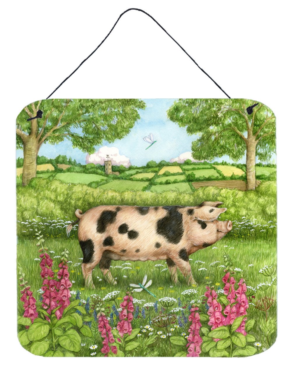 Pigs Meadowsweet by Debbie Cook Wall or Door Hanging Prints CDCO0371DS66 by Caroline&#39;s Treasures