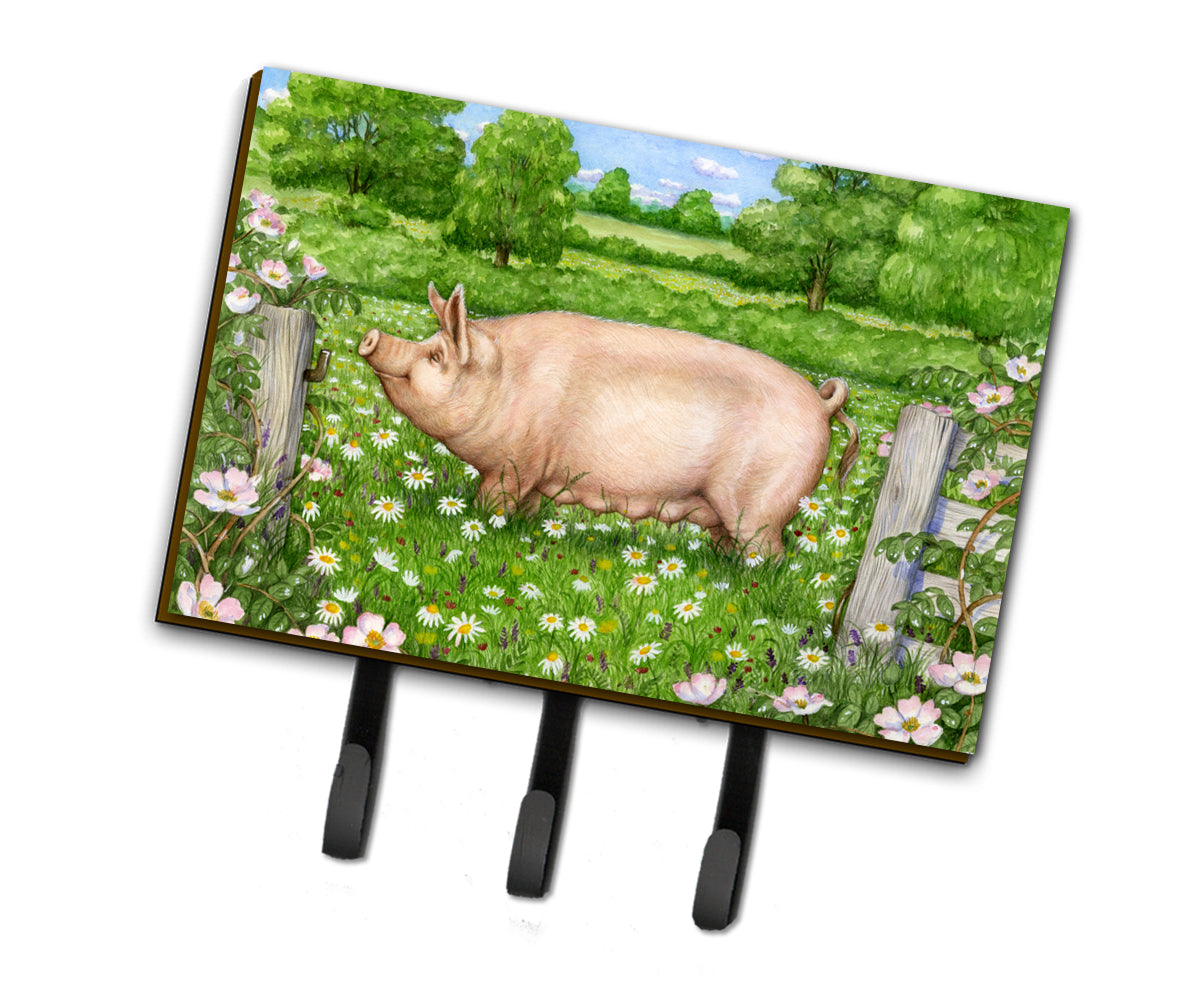 Pig In Dasies by Debbie Cook Leash or Key Holder CDCO0374TH68