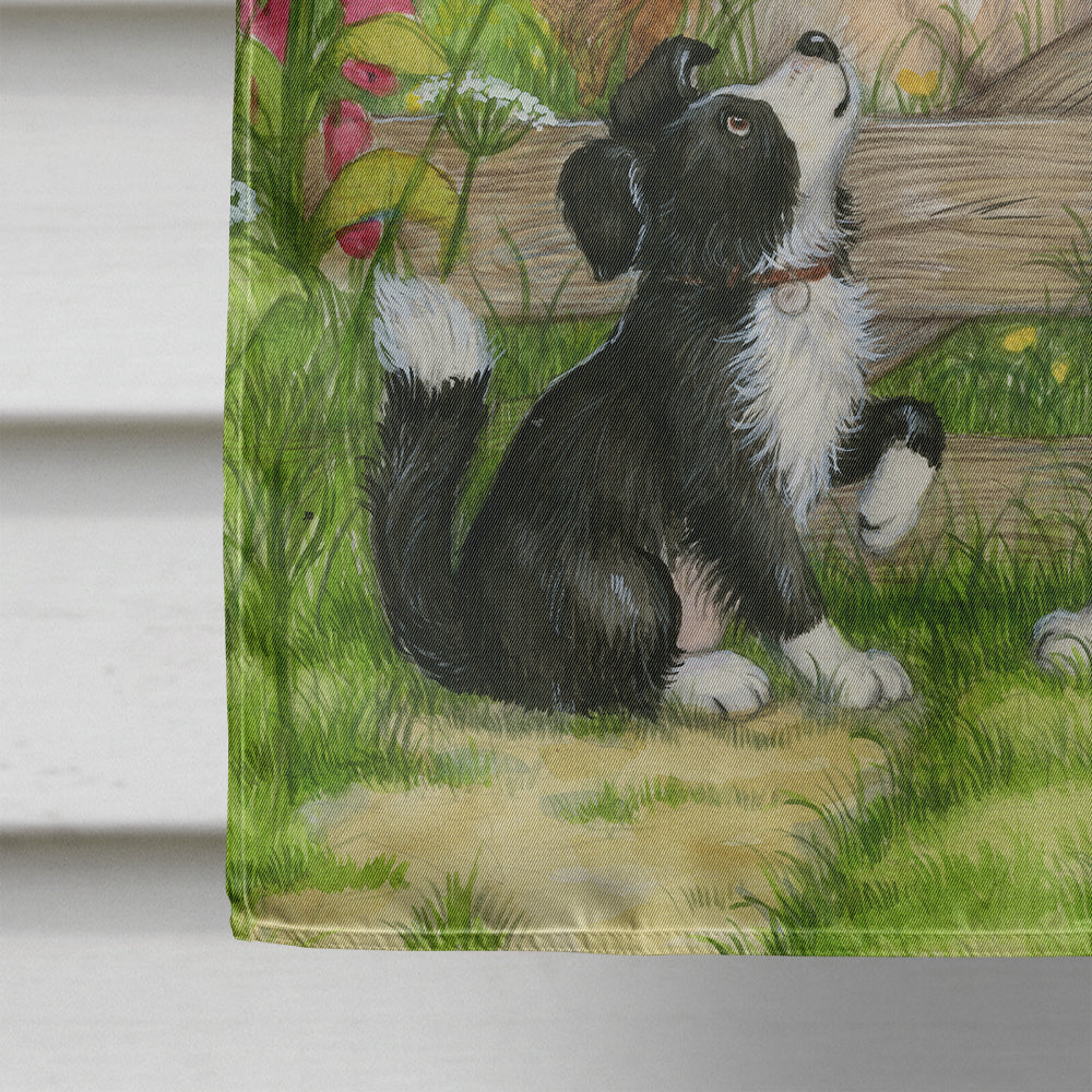 Bull and Pup Friends by Debbie Cook Flag Canvas House Size CDCO0378CHF  the-store.com.