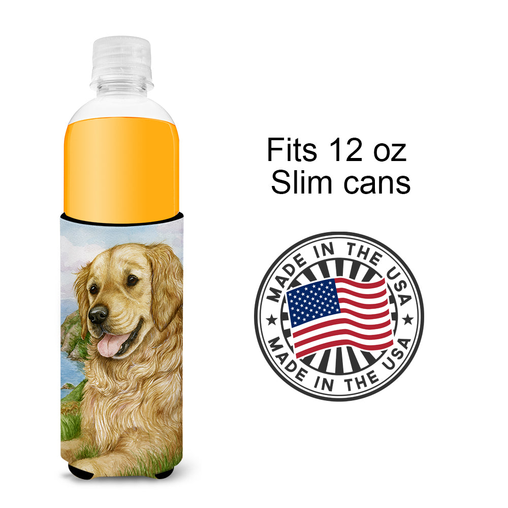 Golden Retriever by Debbie Cook Ultra Beverage Insulators for slim cans CDCO0384MUK