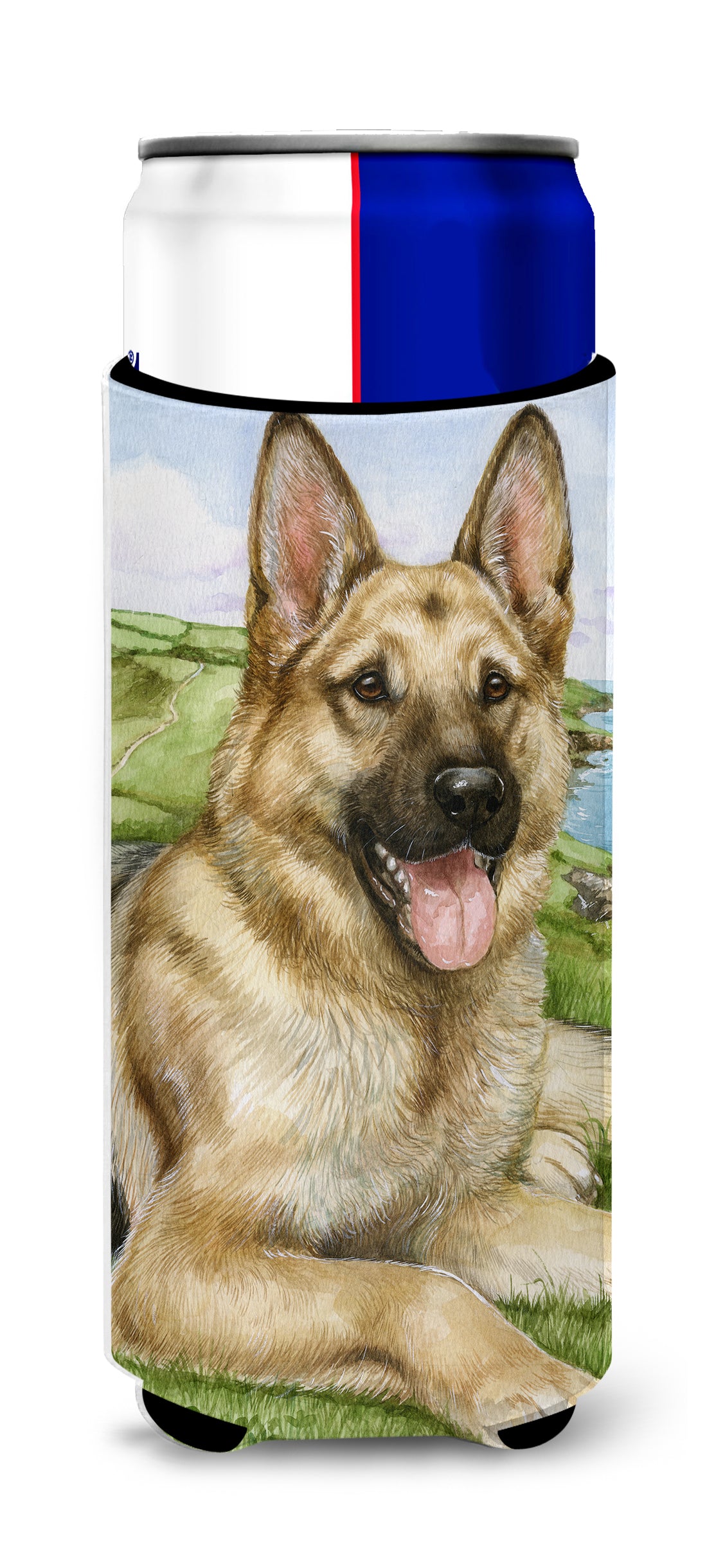 German Shepherd by Debbie Cook Ultra Beverage Insulators for slim cans CDCO0386MUK  the-store.com.