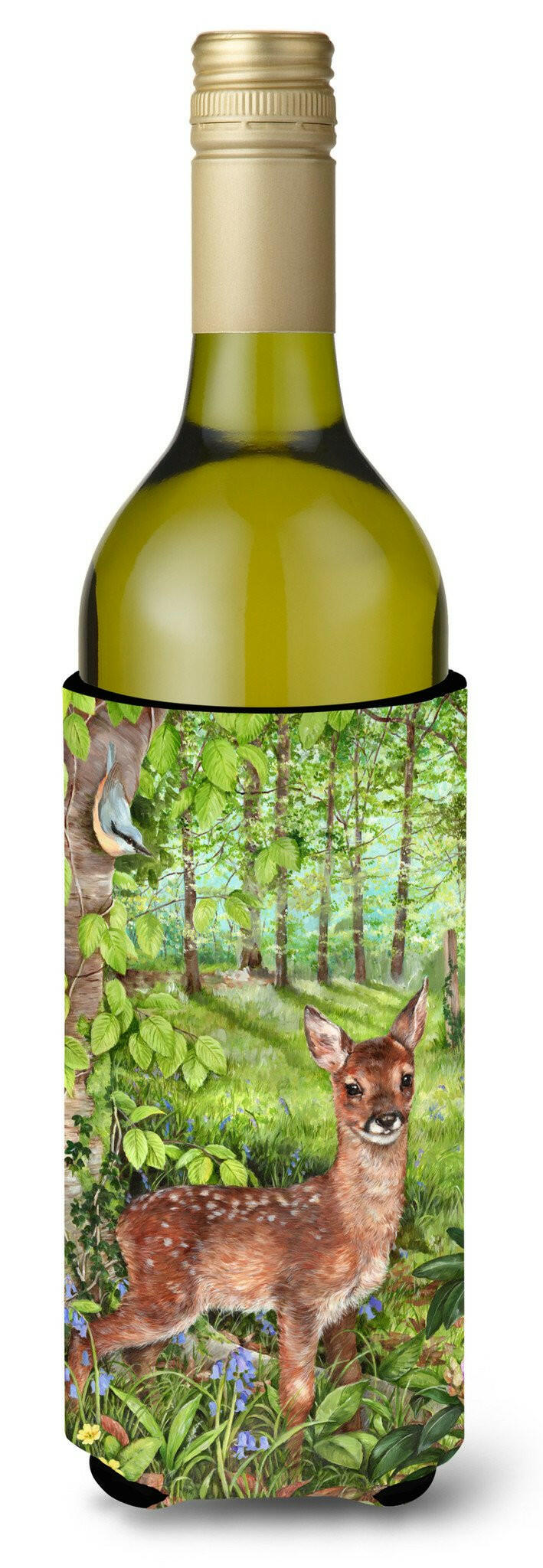 European Roe Deer Fawn Wine Bottle Beverage Insulator Hugger CDCO0504LITERK by Caroline&#39;s Treasures