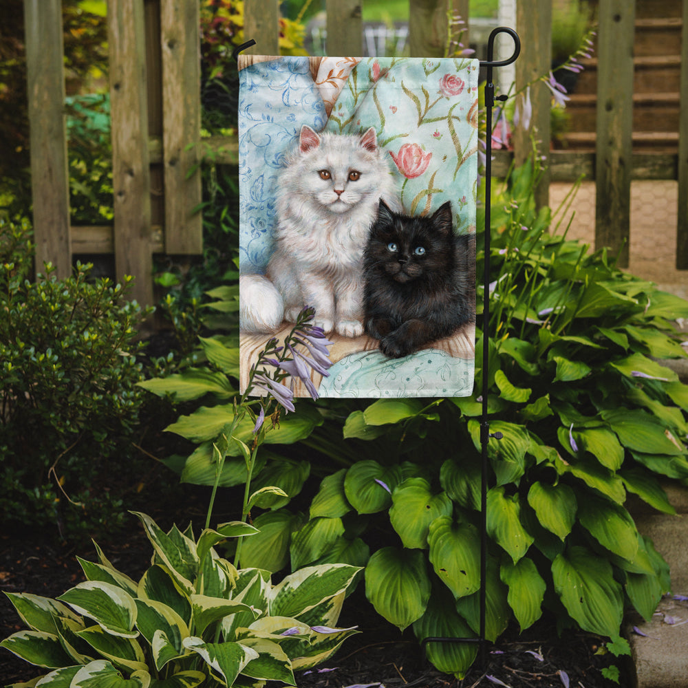 A Black Cat and A White Cat Flag Garden Size CDCO0510GF.