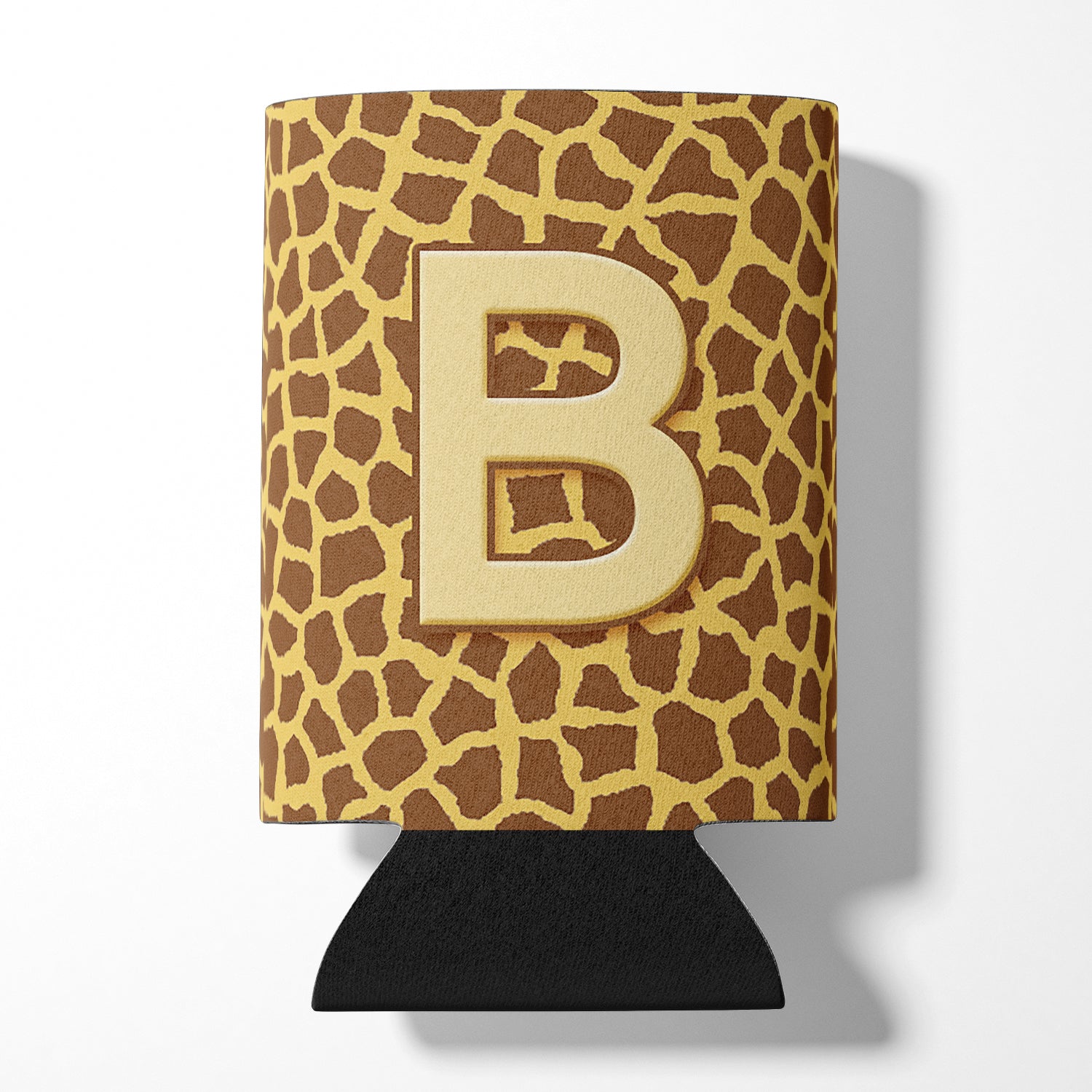 Lettre B monogramme initial - girafe can ou bouteille boisson isolant Hugger