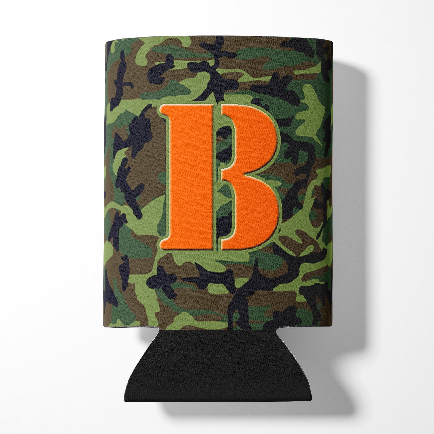 Lettre B Monogramme initial - Camo Green Can ou Bottle Beverage Insulator Hugger