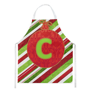 Christmas Oranment Holiday Initial Letter C  Apron CJ1039-CAPRON - the-store.com