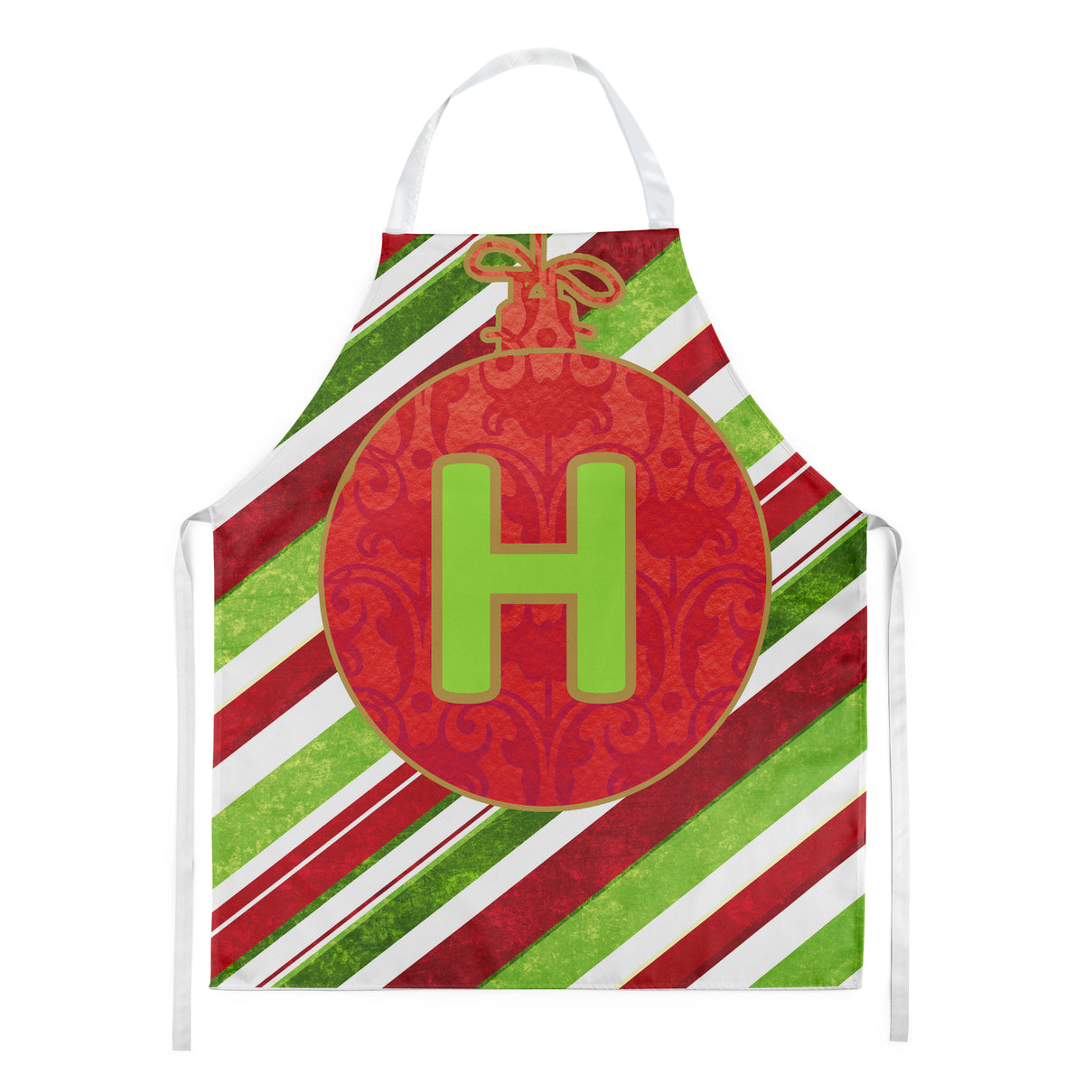 Christmas Oranment Holiday Initial Letter H Apron CJ1039-HAPRON - the-store.com