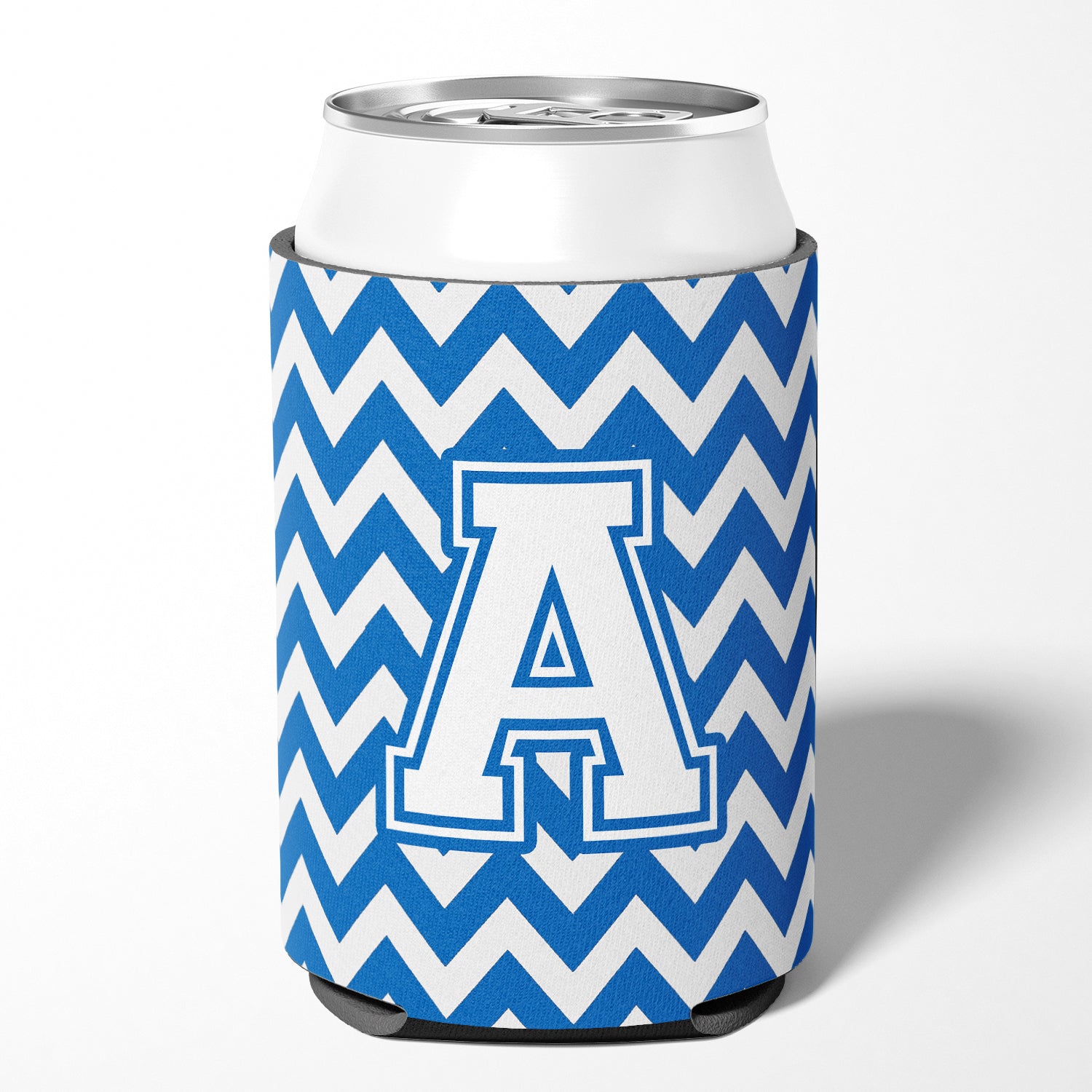 Letter A Chevron Blue and White Can or Bottle Hugger CJ1045-ACC