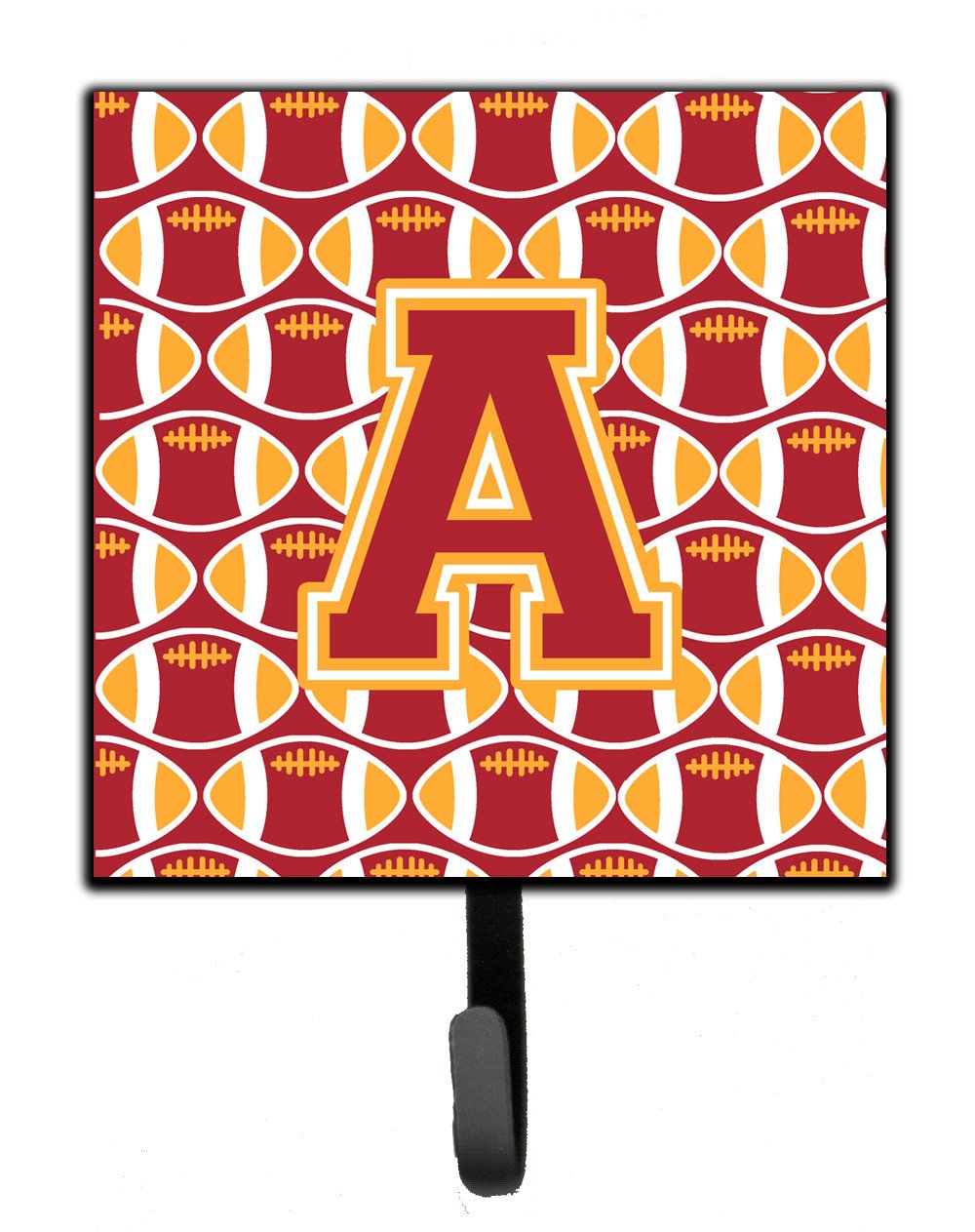Letter A Football Cardinal and Gold Leash or Key Holder CJ1070-ASH4 by Caroline's Treasures