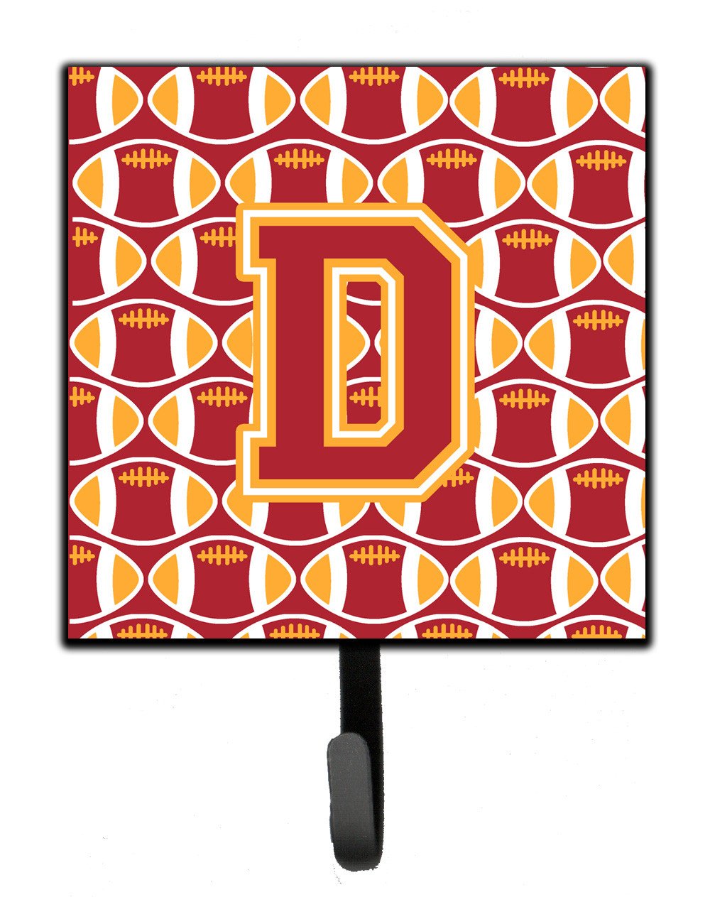 Letter D Football Cardinal and Gold Leash or Key Holder CJ1070-DSH4 by Caroline's Treasures