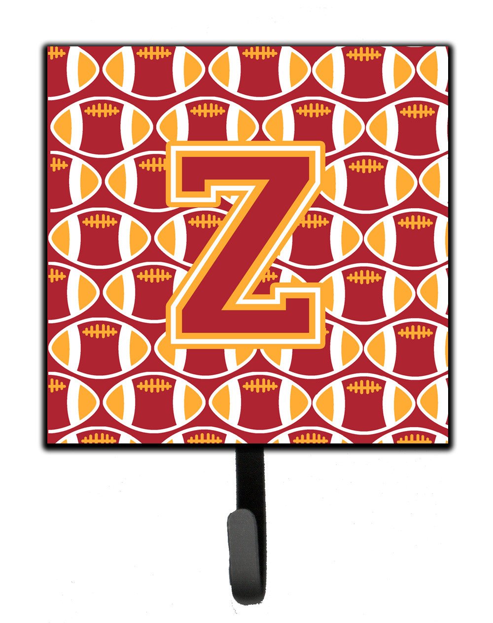 Letter Z Football Cardinal and Gold Leash or Key Holder CJ1070-ZSH4 by Caroline&#39;s Treasures