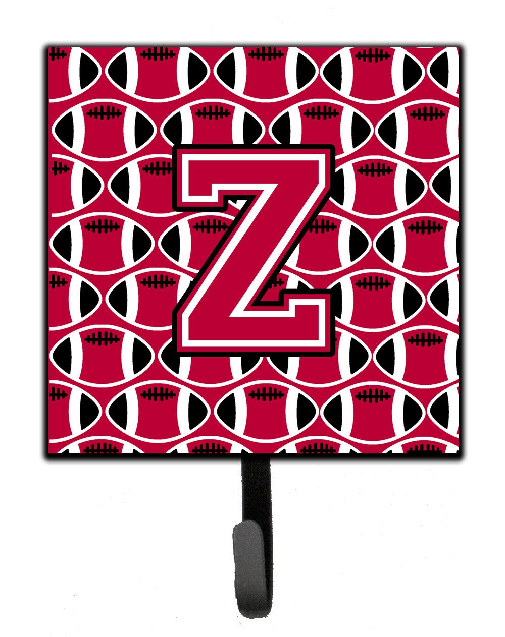 Letter Z Football Crimson and White Leash or Key Holder CJ1079-ZSH4 by Caroline's Treasures