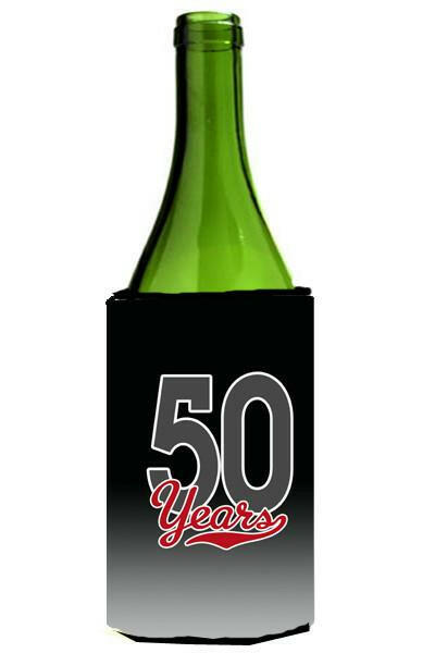 50 Years Wine Bottle Beverage Insulator Hugger CJ1087LITERK by Caroline&#39;s Treasures