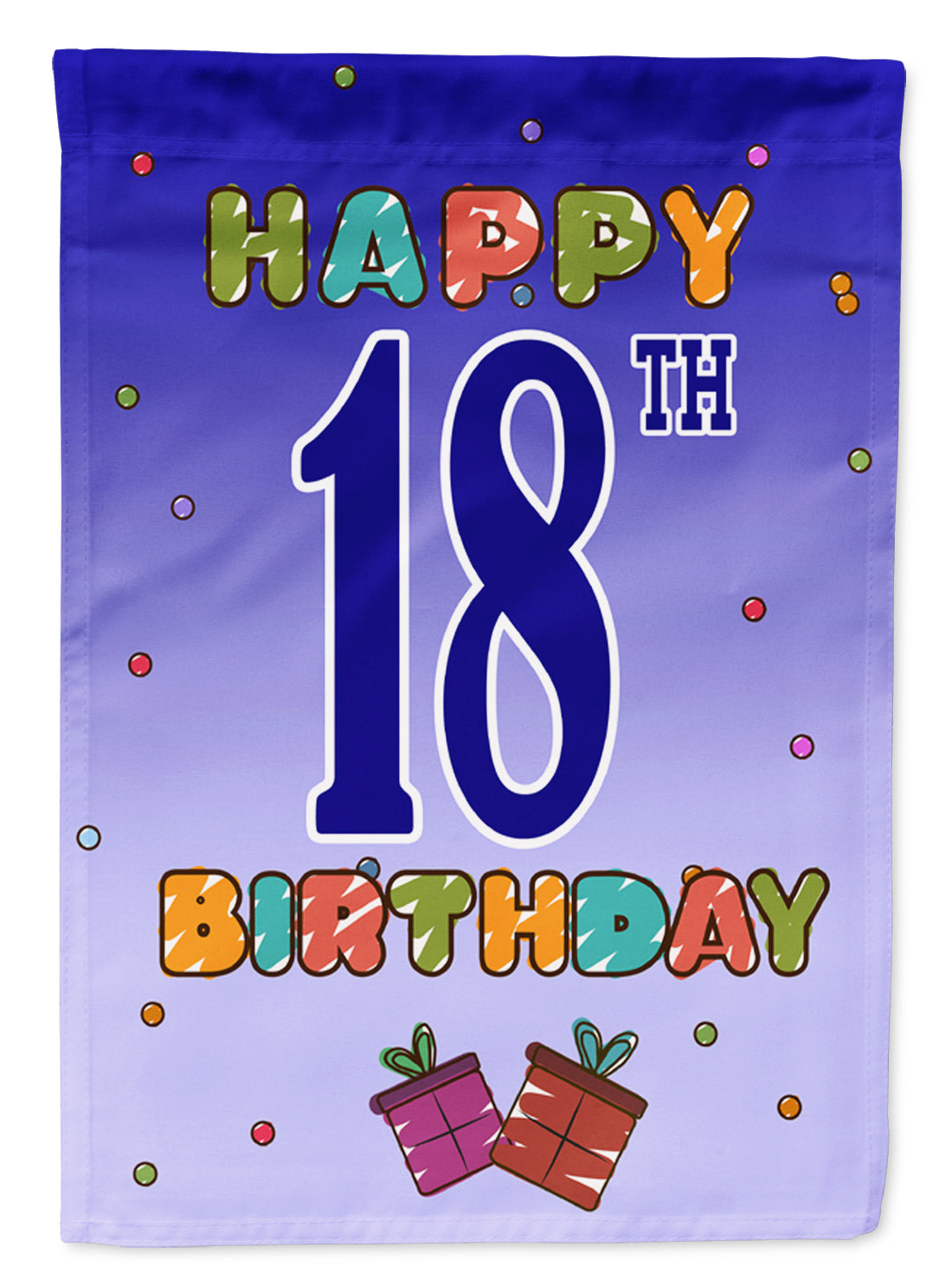 Happy 18th Birthday Flag Garden Size CJ1109GF