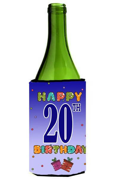 Happy 19th Birthday Wine Bottle Beverage Insulator Hugger CJ1120LITERK by Caroline&#39;s Treasures
