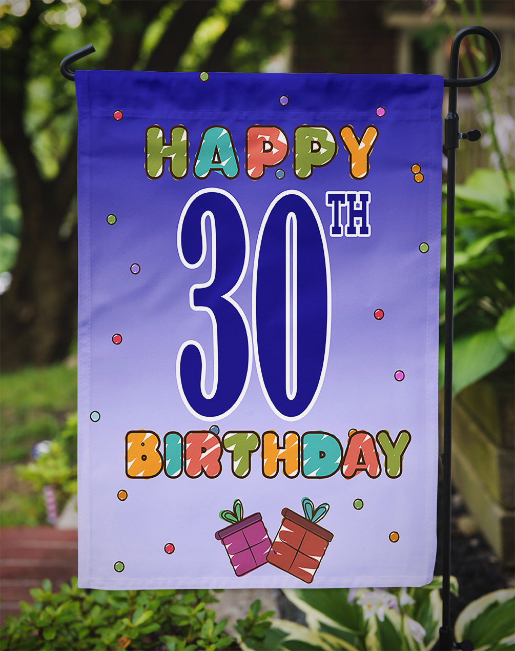 Happy 30th Birthday Flag Garden Size CJ1122GF