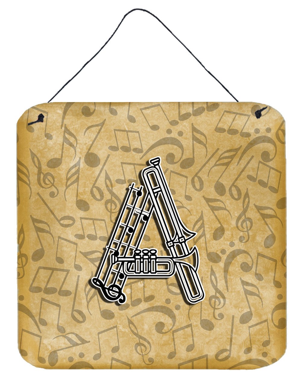 Letter A Musical Instrument Alphabet Wall or Door Hanging Prints CJ2004-ADS66 by Caroline's Treasures