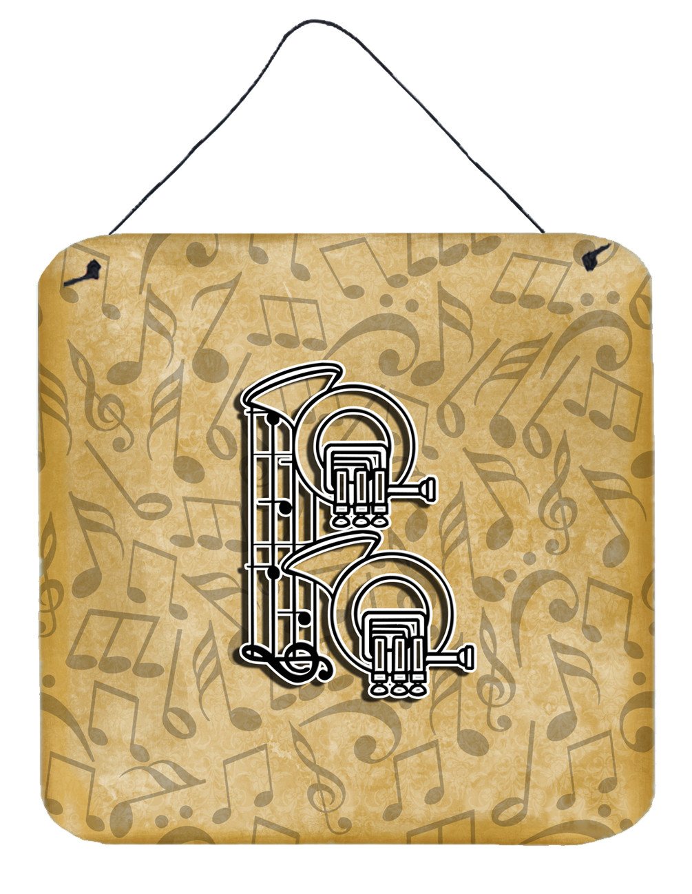 Letter B Musical Instrument Alphabet Wall or Door Hanging Prints CJ2004-BDS66 by Caroline's Treasures