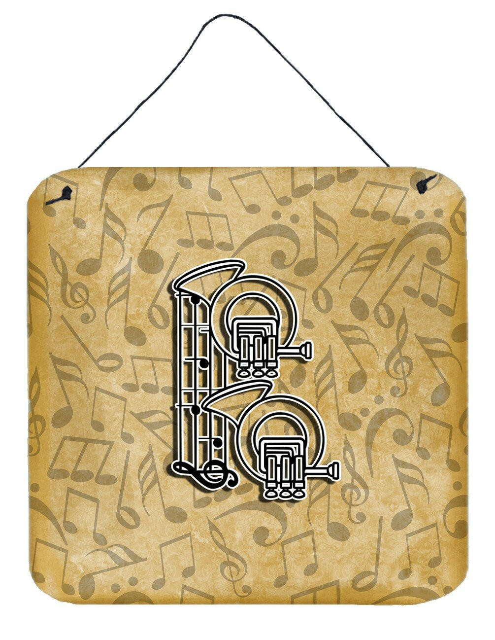 Letter B Musical Instrument Alphabet Wall or Door Hanging Prints CJ2004-BDS66 by Caroline&#39;s Treasures