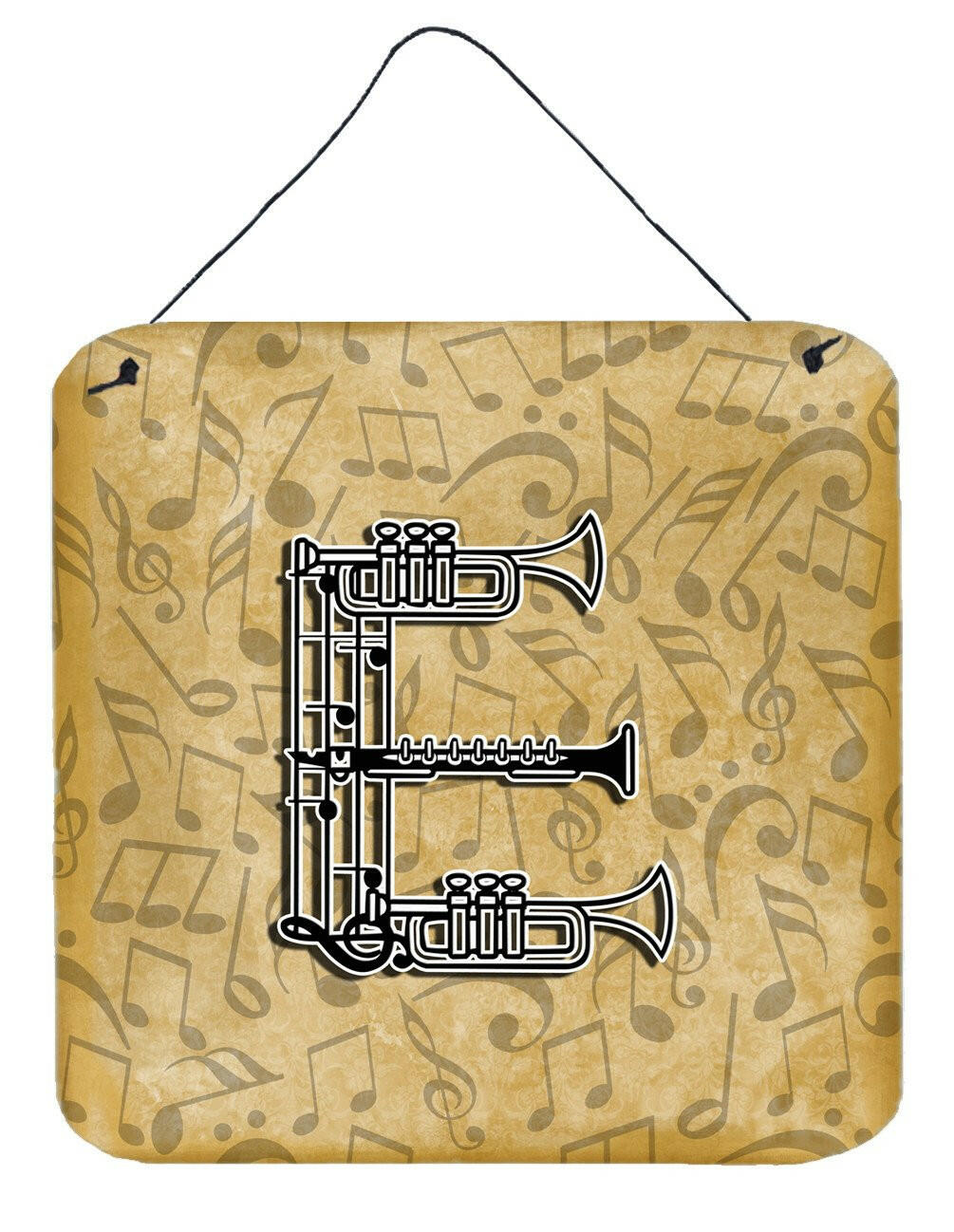 Letter E Musical Instrument Alphabet Wall or Door Hanging Prints CJ2004-EDS66 by Caroline&#39;s Treasures