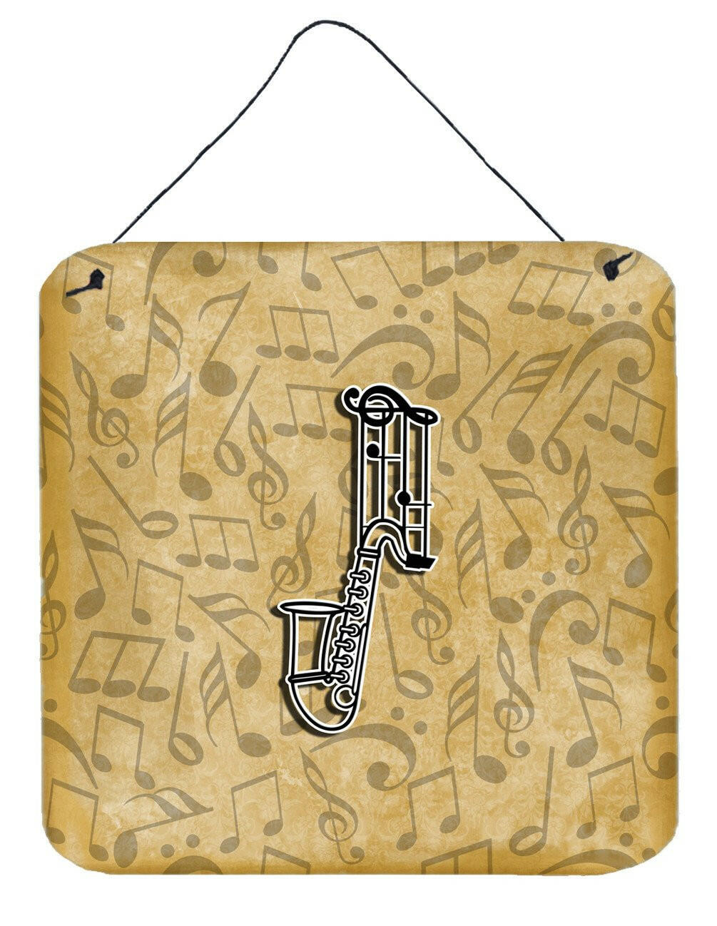 Letter J Musical Instrument Alphabet Wall or Door Hanging Prints CJ2004-JDS66 by Caroline&#39;s Treasures