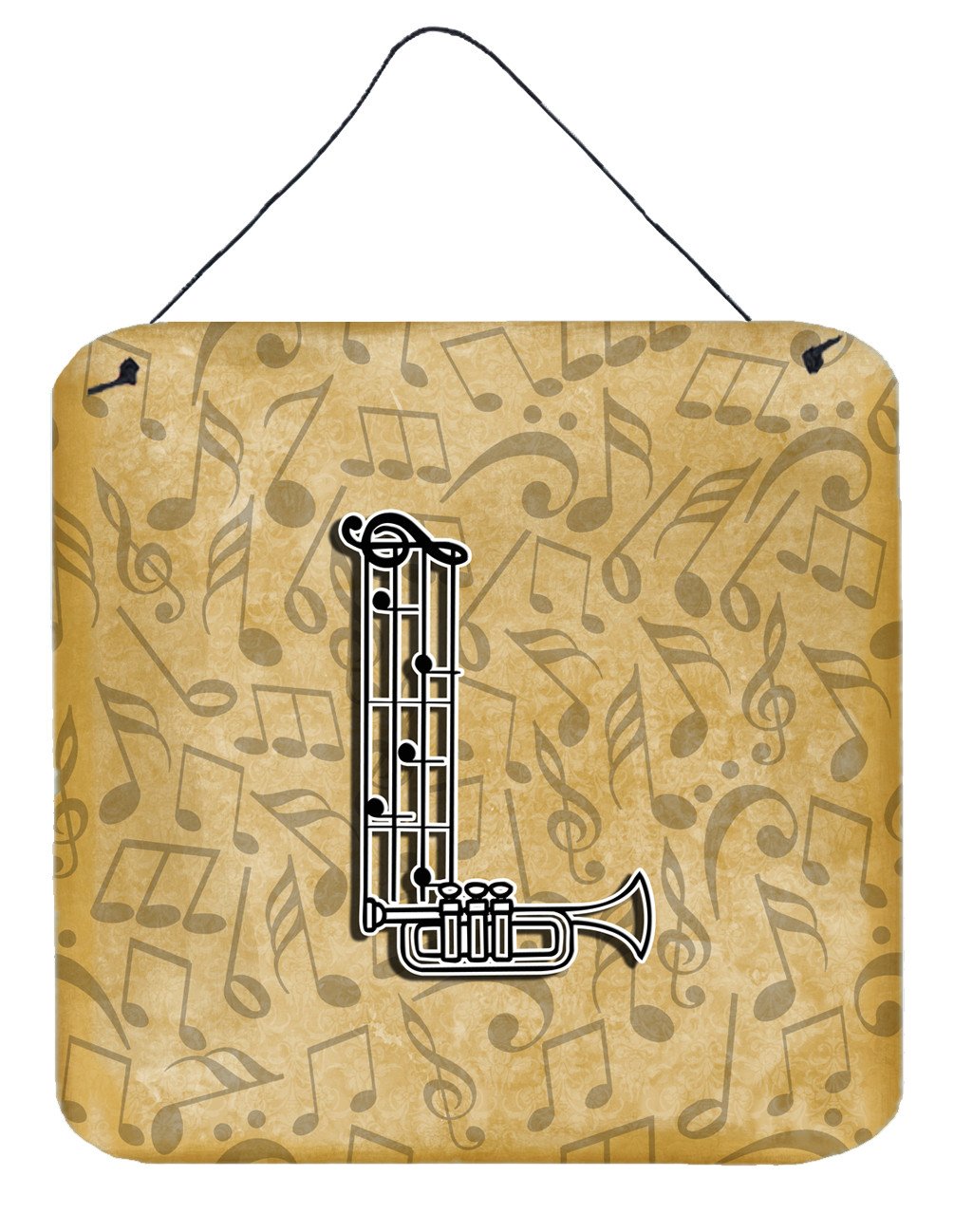 Letter L Musical Instrument Alphabet Wall or Door Hanging Prints CJ2004-LDS66 by Caroline's Treasures