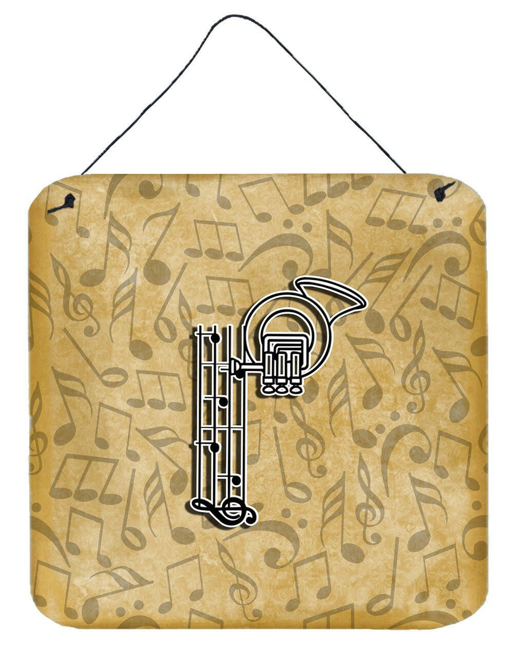 Letter P Musical Instrument Alphabet Wall or Door Hanging Prints CJ2004-PDS66 by Caroline's Treasures