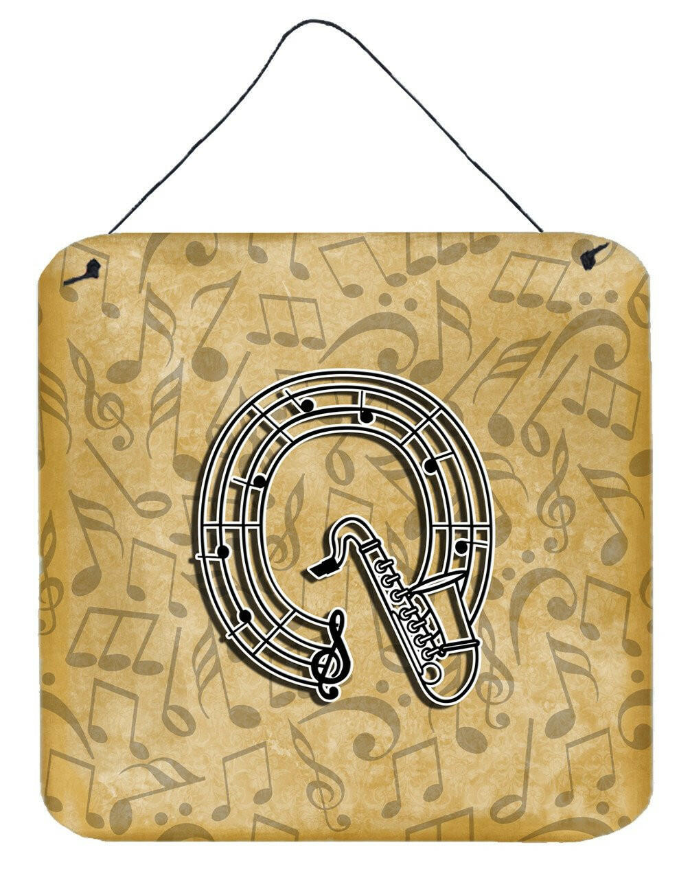 Letter Q Musical Instrument Alphabet Wall or Door Hanging Prints CJ2004-QDS66 by Caroline&#39;s Treasures