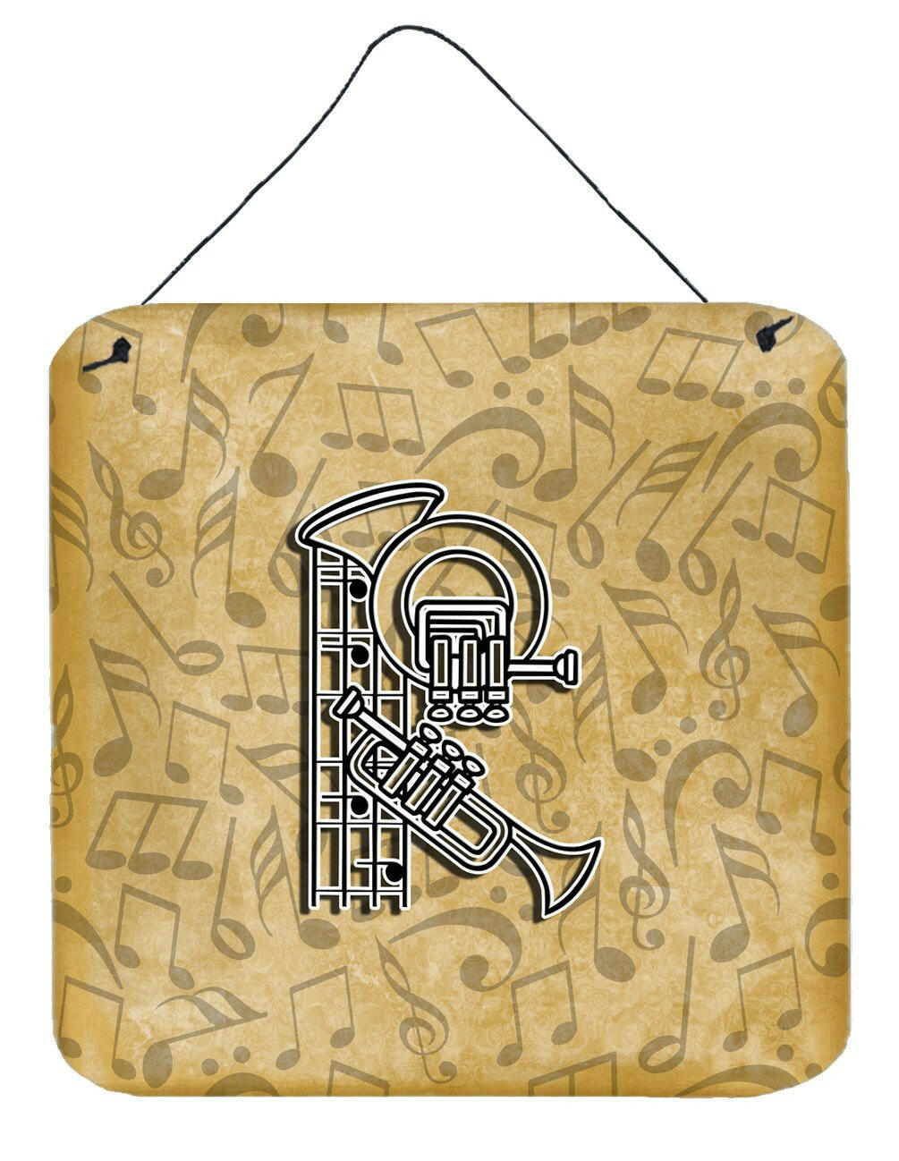 Letter R Musical Instrument Alphabet Wall or Door Hanging Prints CJ2004-RDS66 by Caroline&#39;s Treasures