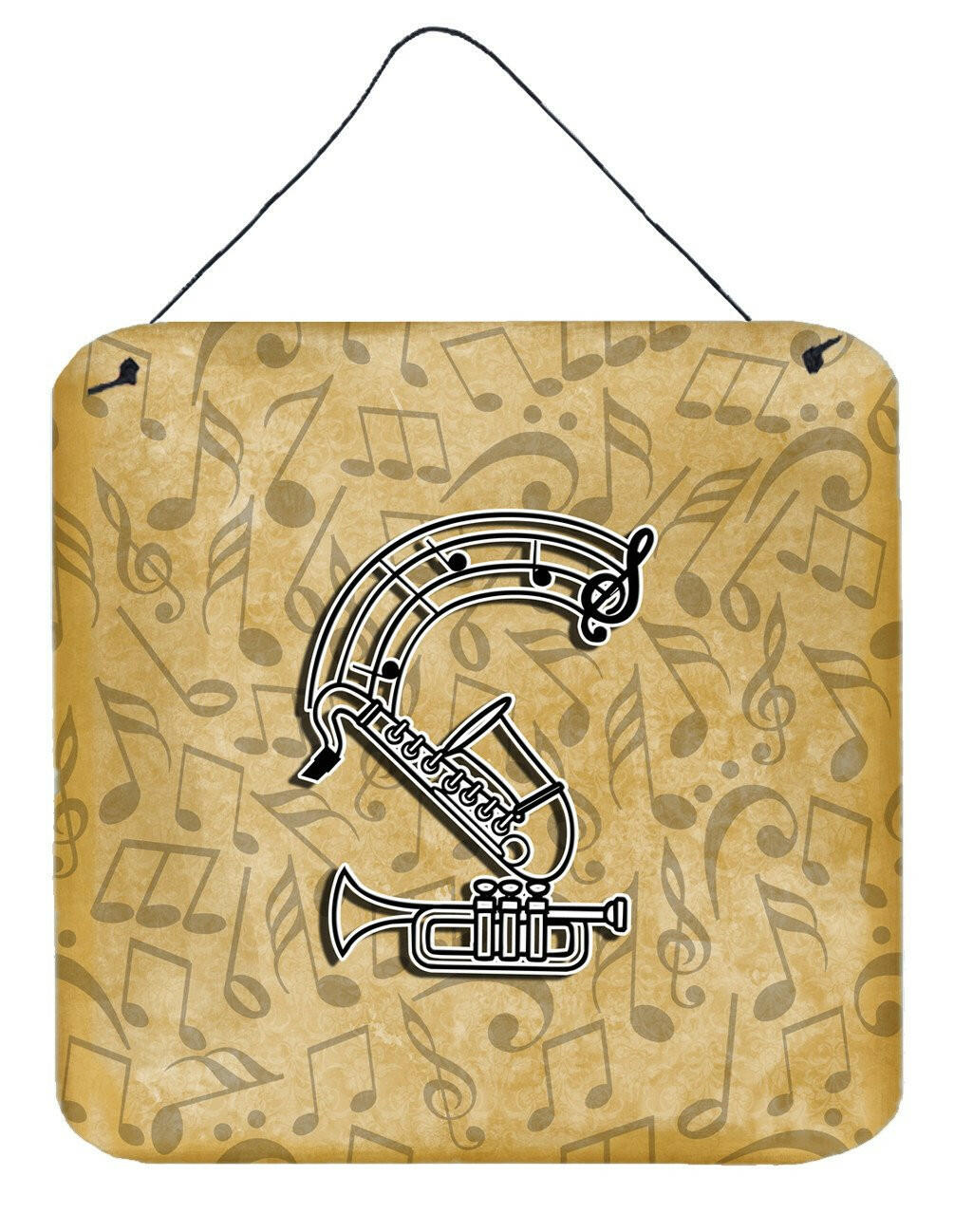 Letter S Musical Instrument Alphabet Wall or Door Hanging Prints CJ2004-SDS66 by Caroline&#39;s Treasures