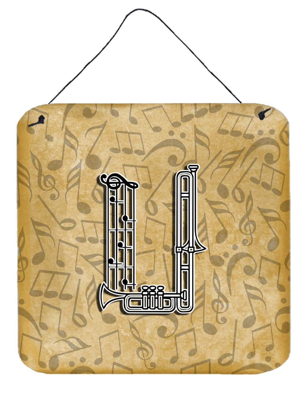 Letter U Musical Instrument Alphabet Wall or Door Hanging Prints CJ2004-UDS66 by Caroline's Treasures