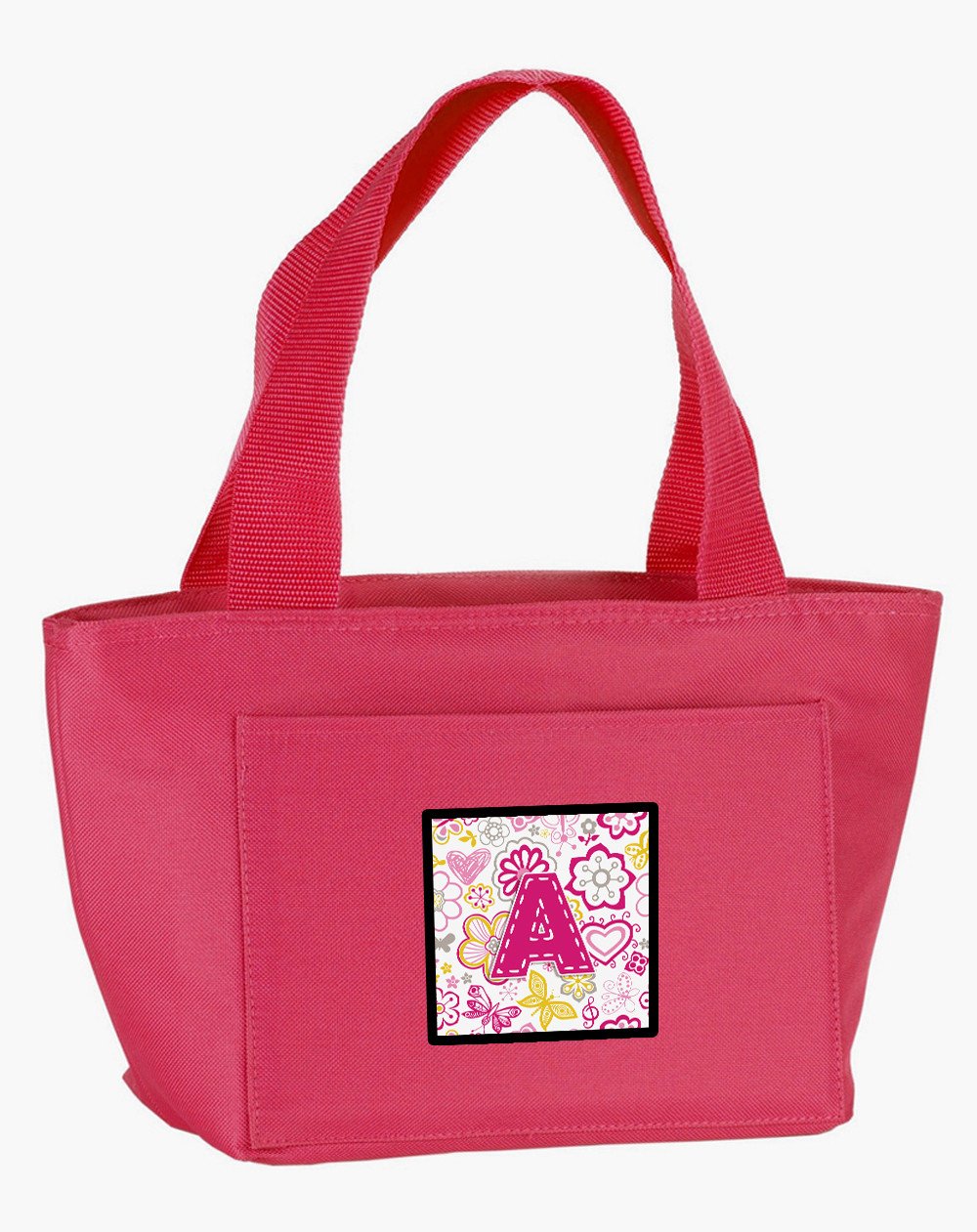 Letter A Flowers and Butterflies Pink Lunch Bag CJ2005-APK-8808 by Caroline's Treasures