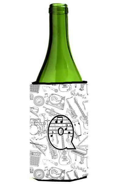 Letter Q Musical Note Letters Wine Bottle Beverage Insulator Hugger CJ2007-QLITERK by Caroline&#39;s Treasures