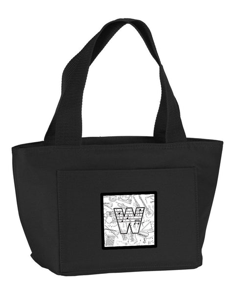 Letter W Musical Note Letters Lunch Bag CJ2007-WBK-8808 by Caroline's Treasures