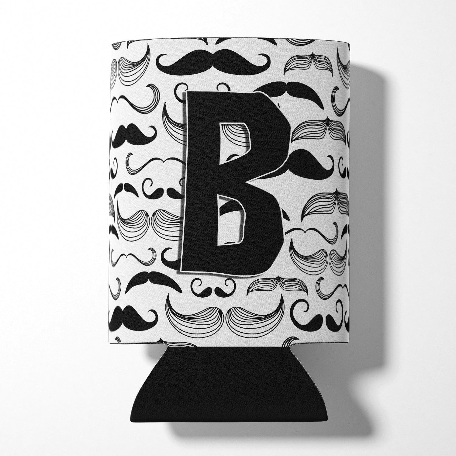 Letter B Moustache Initial Can or Bottle Hugger CJ2009-BCC.