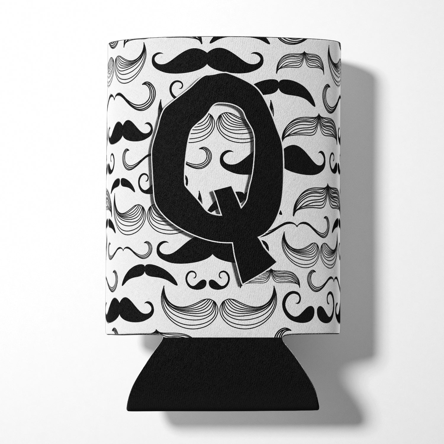 Lettre Q Moustache Initiale Porte-boîte ou porte-bouteille CJ2009-QCC