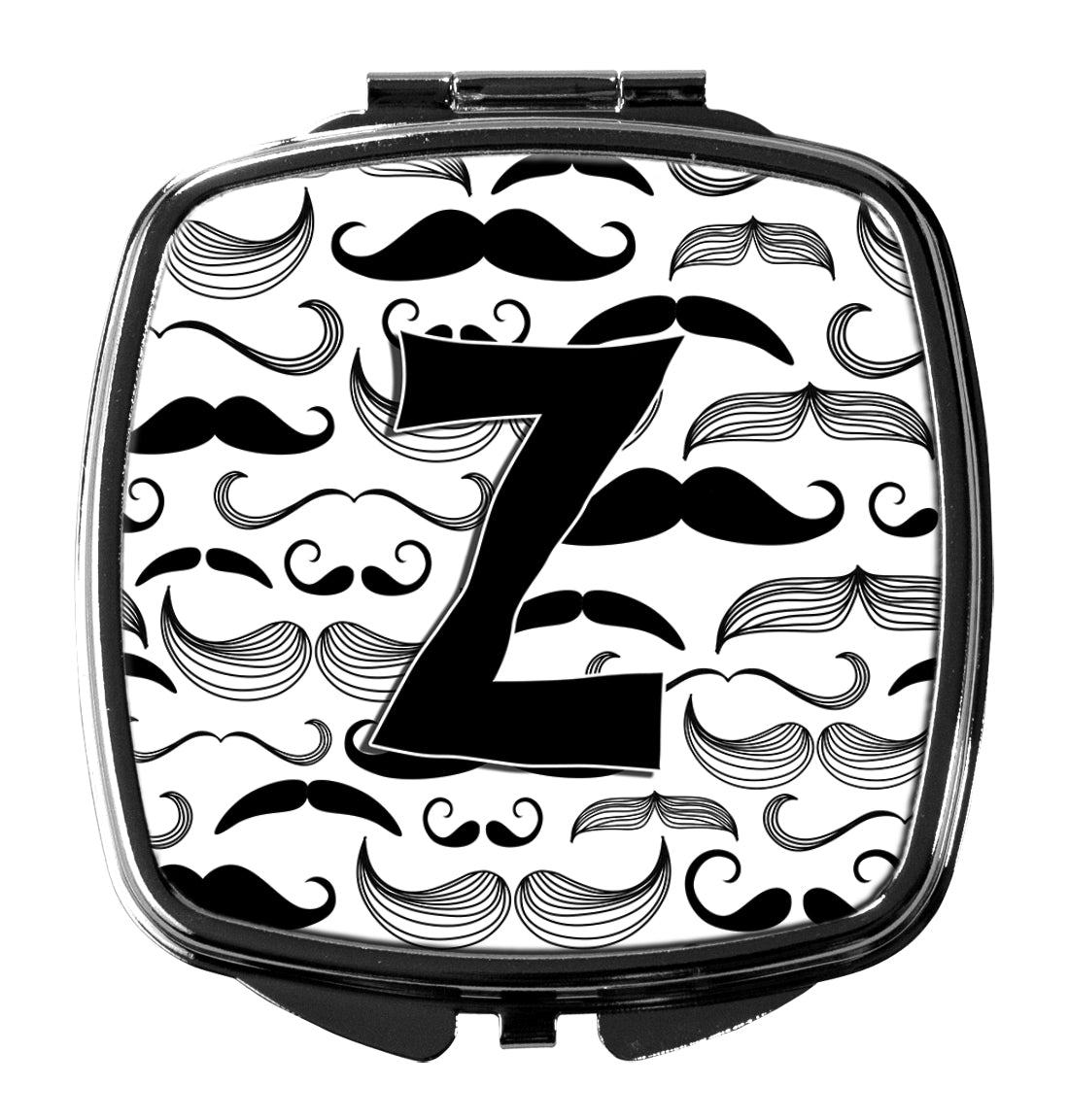Letter Z Moustache Initial Compact Mirror CJ2009-ZSCM