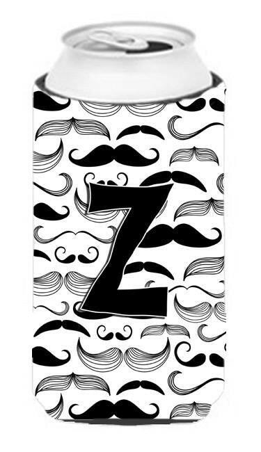 Letter Z Moustache Initial Tall Boy Beverage Insulator Hugger CJ2009-ZTBC by Caroline&#39;s Treasures