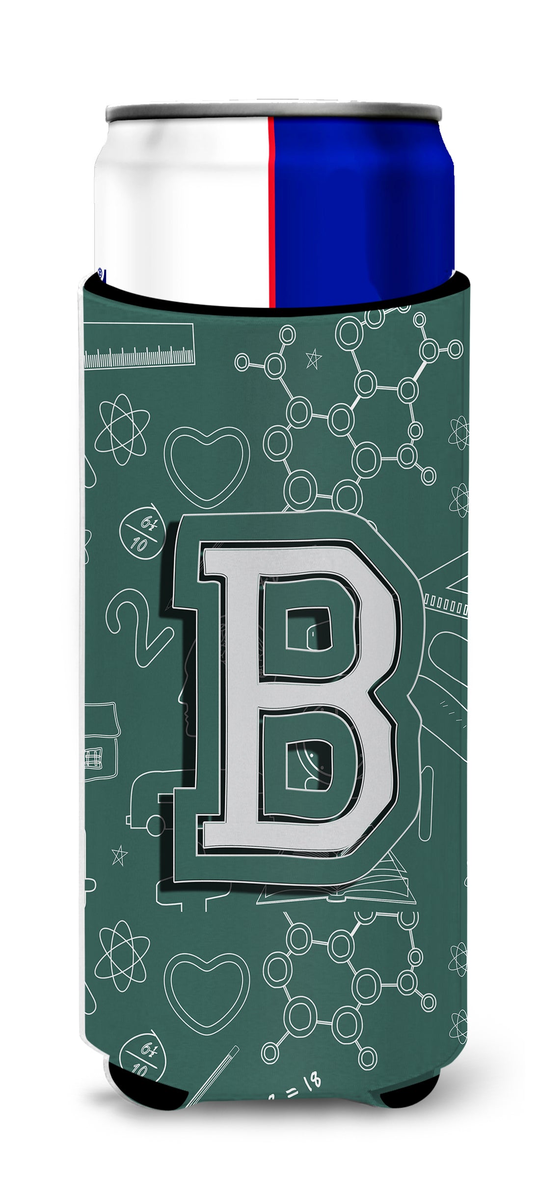 Letter B Back to School Initial Ultra Beverage Insulators for slim cans CJ2010-BMUK