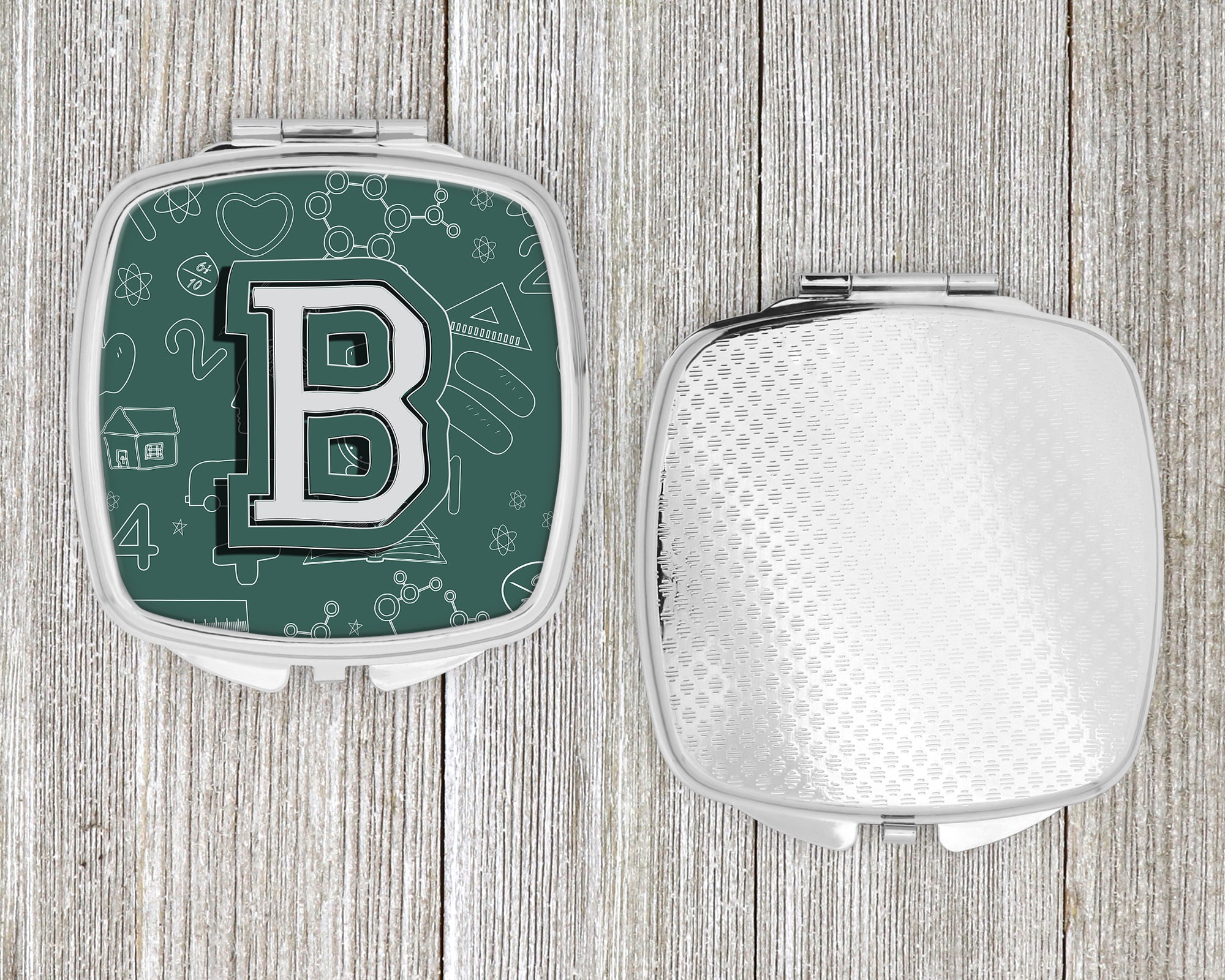 Letter B Back to School Initial Compact Mirror CJ2010-BSCM