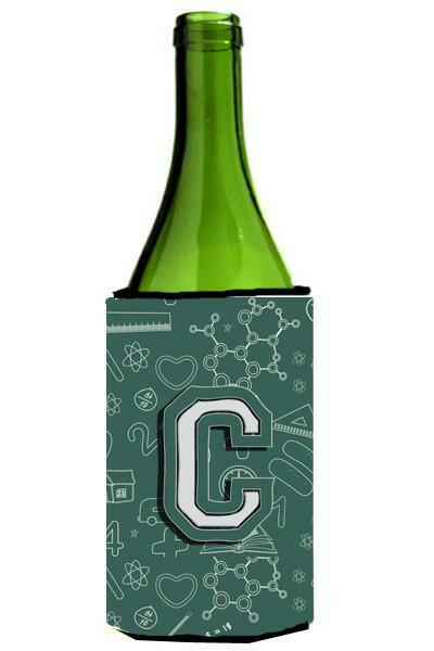 Letter C Back to School Initial Wine Bottle Beverage Insulator Hugger CJ2010-CLITERK by Caroline's Treasures