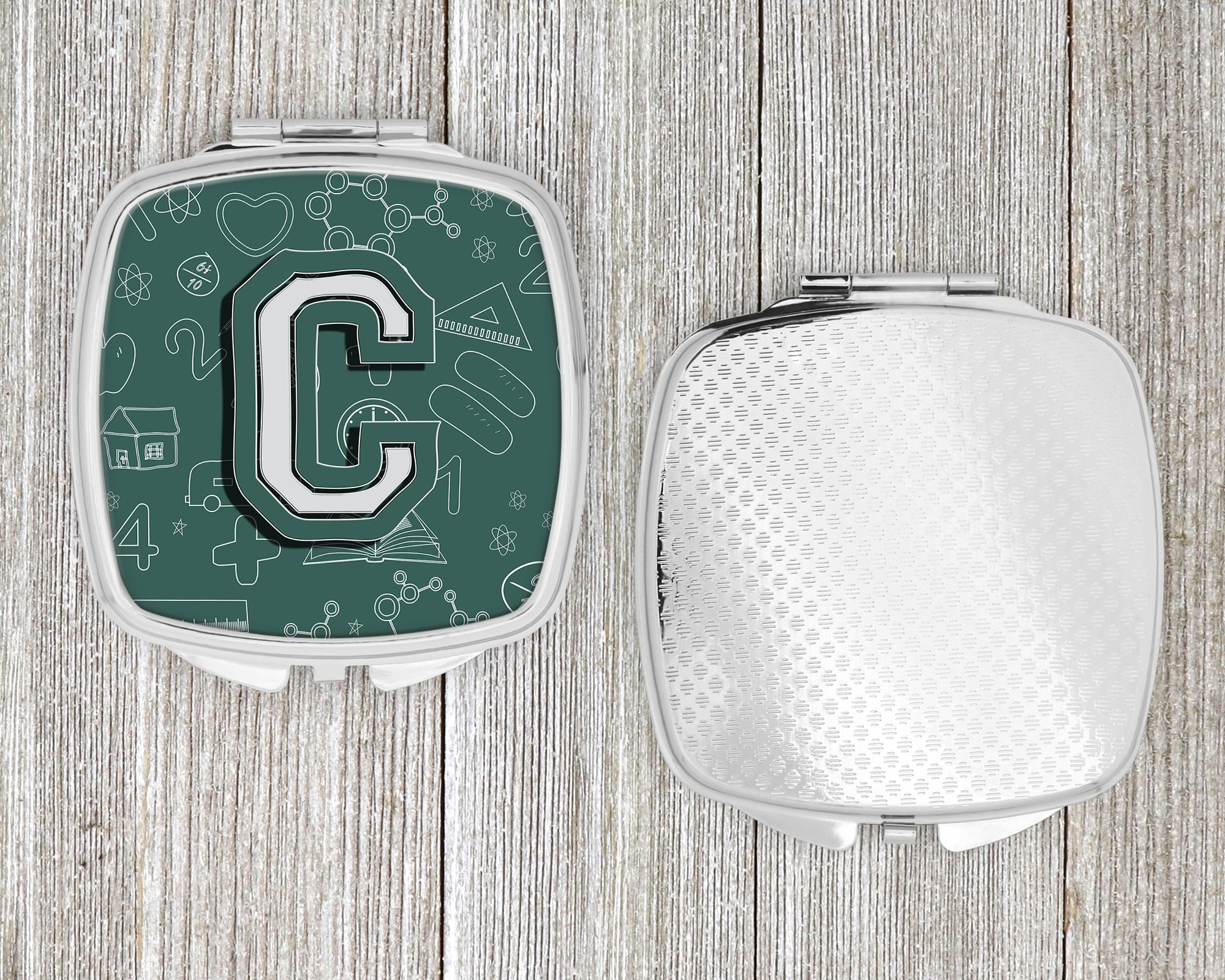 Letter C Back to School Initial Compact Mirror CJ2010-CSCM