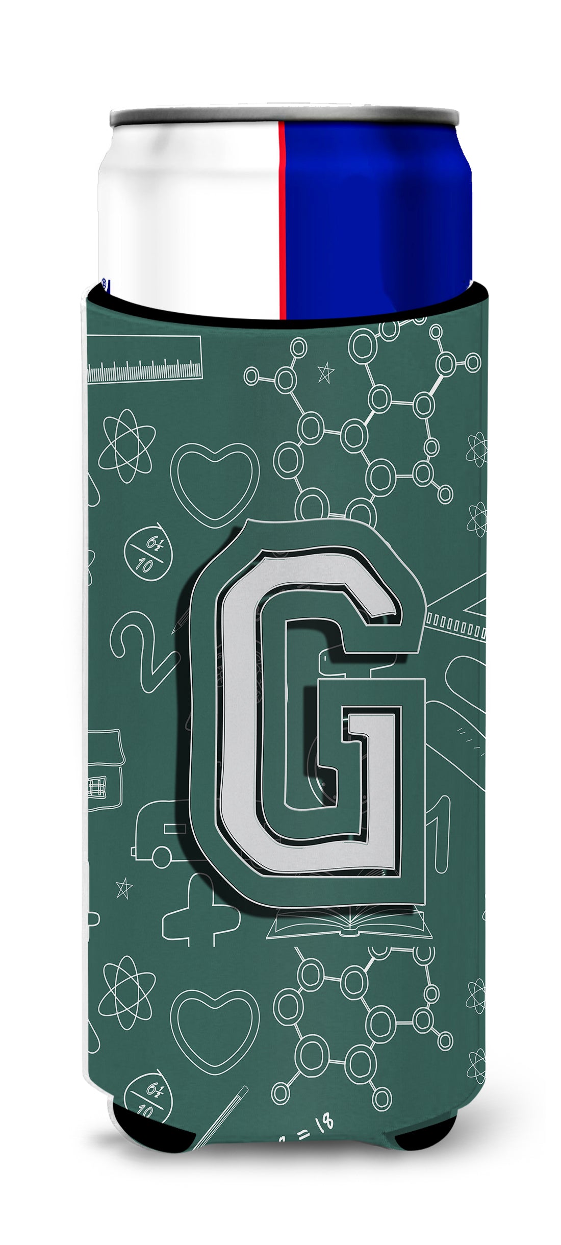 Letter G Back to School Initial Ultra Beverage Insulators for slim cans CJ2010-GMUK.