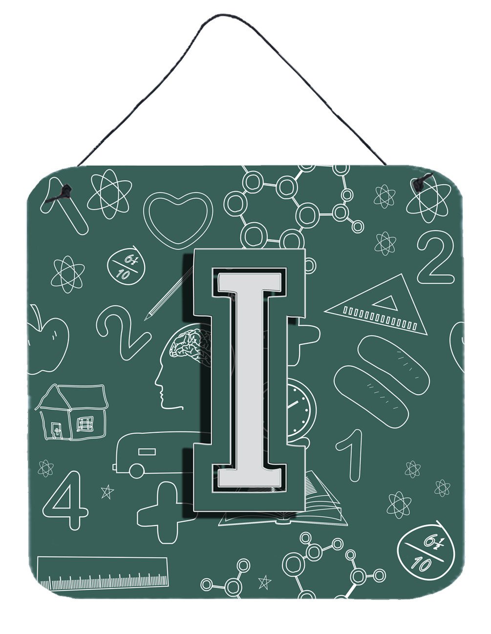 Letter I Back to School Initial Wall or Door Hanging Prints CJ2010-IDS66 by Caroline's Treasures