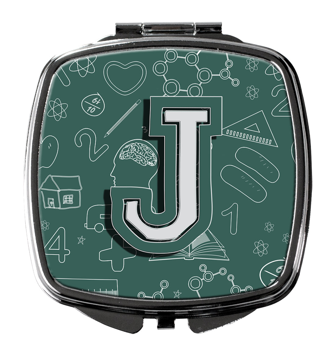 Letter J Back to School Initial Compact Mirror CJ2010-JSCM  the-store.com.