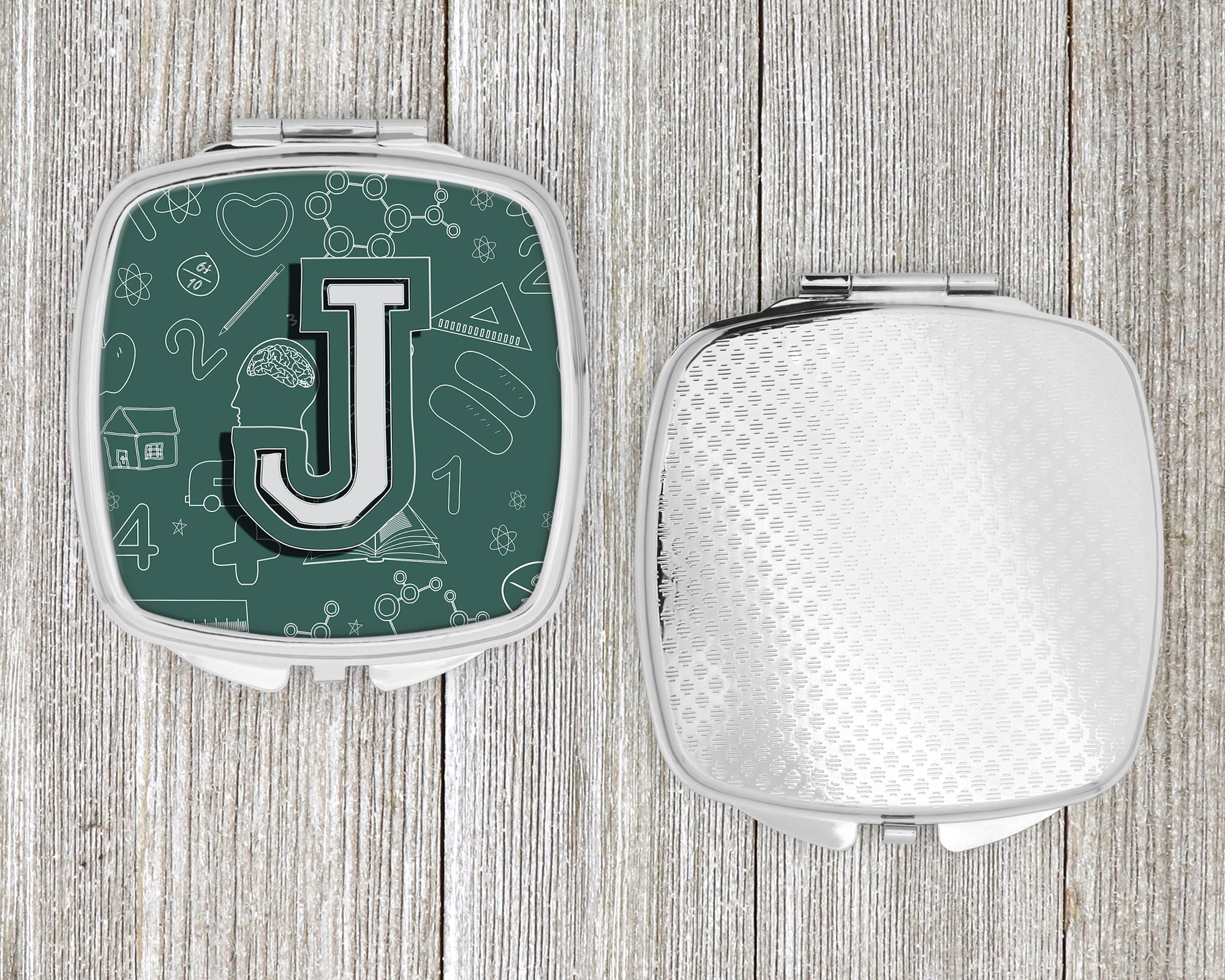 Letter J Back to School Initial Compact Mirror CJ2010-JSCM  the-store.com.