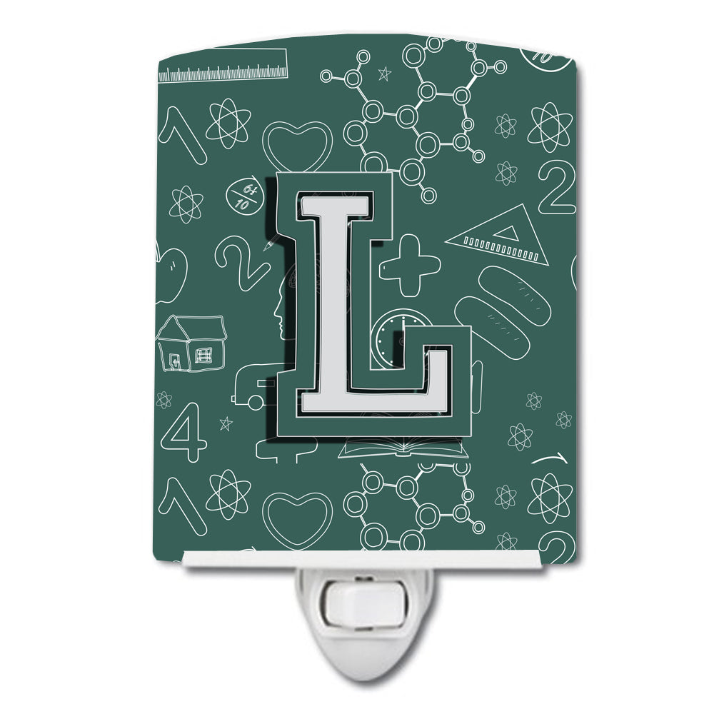 Letter L Back to School Initial Ceramic Night Light CJ2010-LCNL - the-store.com
