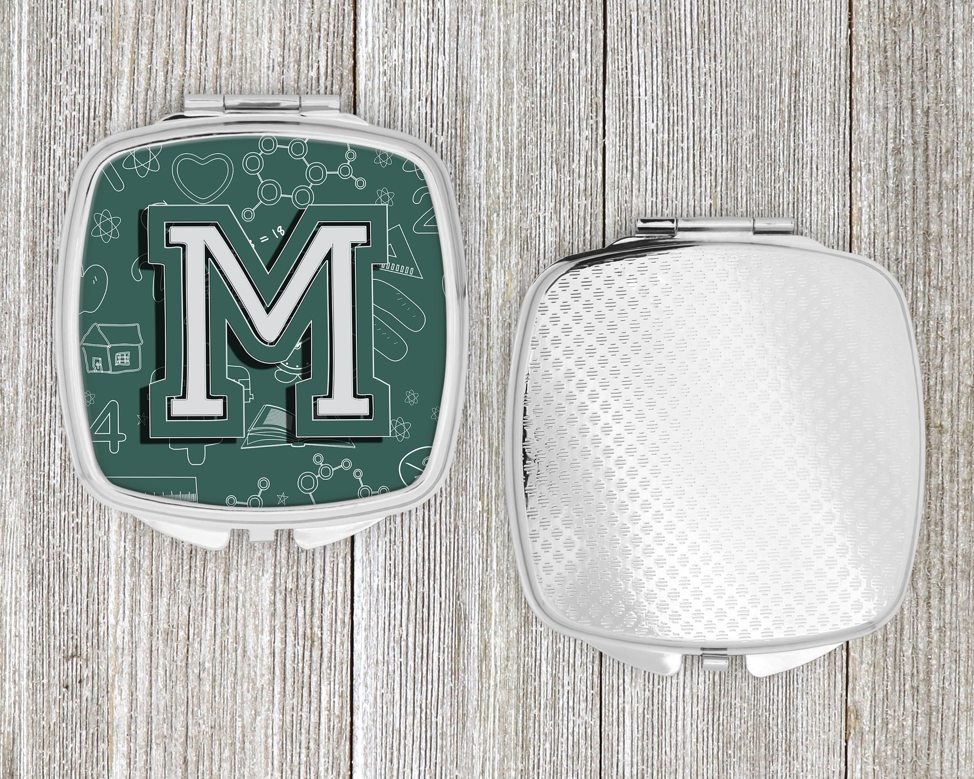 Letter M Back to School Initial Compact Mirror CJ2010-MSCM  the-store.com.